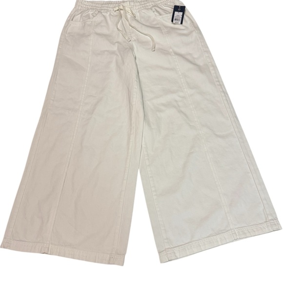 Universal Thread Women's Wide-Leg Pants in White With Drawstring Size XL - Picture 4 of 7